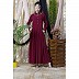 Collared Formal abaya- Maroon
